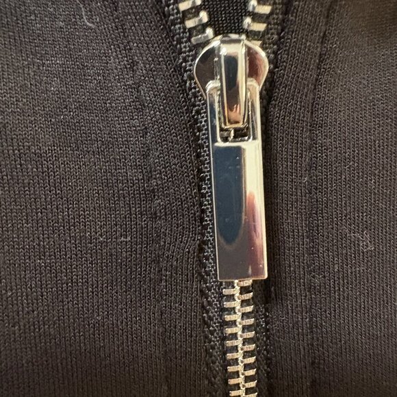 MAGASCHONI 1/4 Zip Sweatshirt Black Plus Size 3X Modal Sweater Collar Soft Cozy - Picture 3 of 12